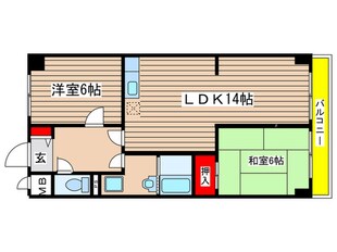 スカイハイツ塚本の物件間取画像